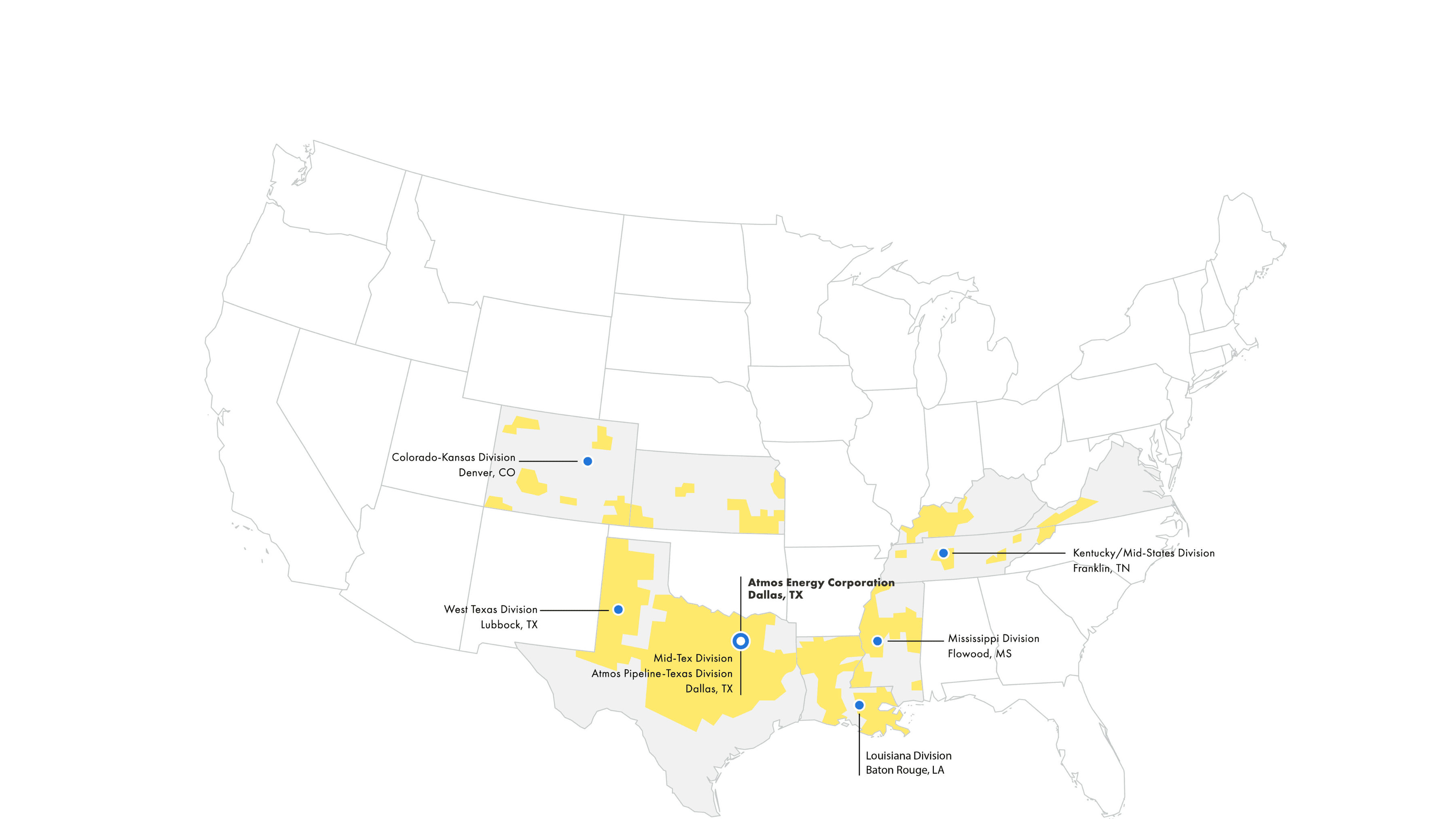Atmos Energy Enterprise Map